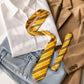Striped Long Necktie for School Uniform and Waist Belt Styling