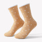 Non Slip Grip Crew Socks 3 Pair Pack Polka Dot Ruffle Cuff