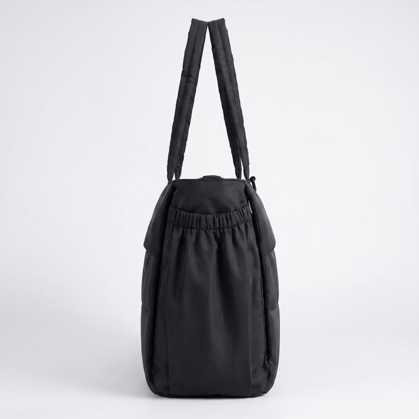 Oversized Padded Tote Bag with Multi Outer Pockets and Long Padded Shoulder Straps 16.5x6.1x13in
