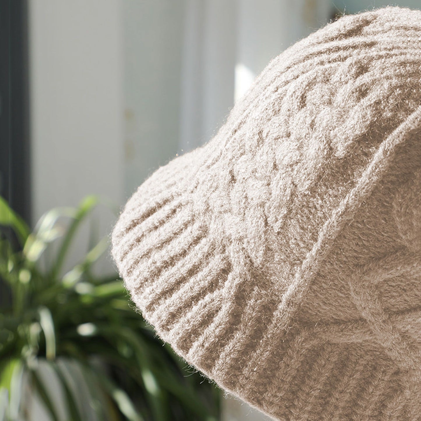Cable-Knit Bucket Hat - Soft Winter Hat for Casual Daily Wear