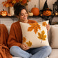Autumn Tassel Throw Pillow Cover Square Decorative Cushion Cover