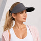 Foldable Packable Wide Brim Sun Visor Hat with Roll Up Travel Design