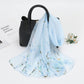 Floral Print Lightweight Chiffon Scarf Soft Sheer Fashion Shawl Wrap 59¡Á19.5 Inches