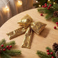 5pc Shimmering Christmas Bow Hanging Ornaments