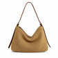 Woven Hobo Shoulder Bag with Zip Top and Large Capacity