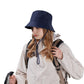 Lightweight Packable Bucket Hat with Ventilated Crown Chin Strap and Adjustable Fit for Travel Hiking and Outdoor Use