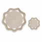 Woven Cotton Cord Octagonal Placemat and Coaster 2-Piece Set
