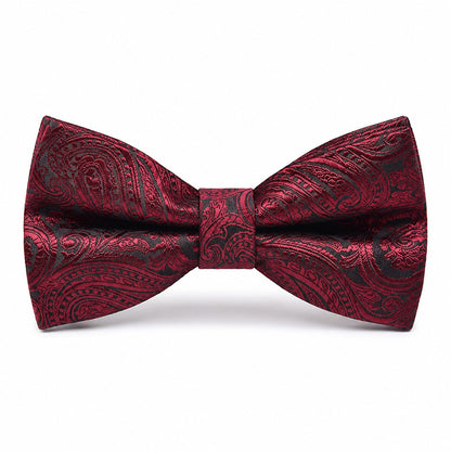 Pre Tied Paisley Bow Tie Adjustable Formal Suit and Tuxedo Accessory