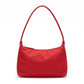 Minimalist Shoulder Bag with Top Zipper and Slim Rectangular Silhouette 8.3x4.7x2in