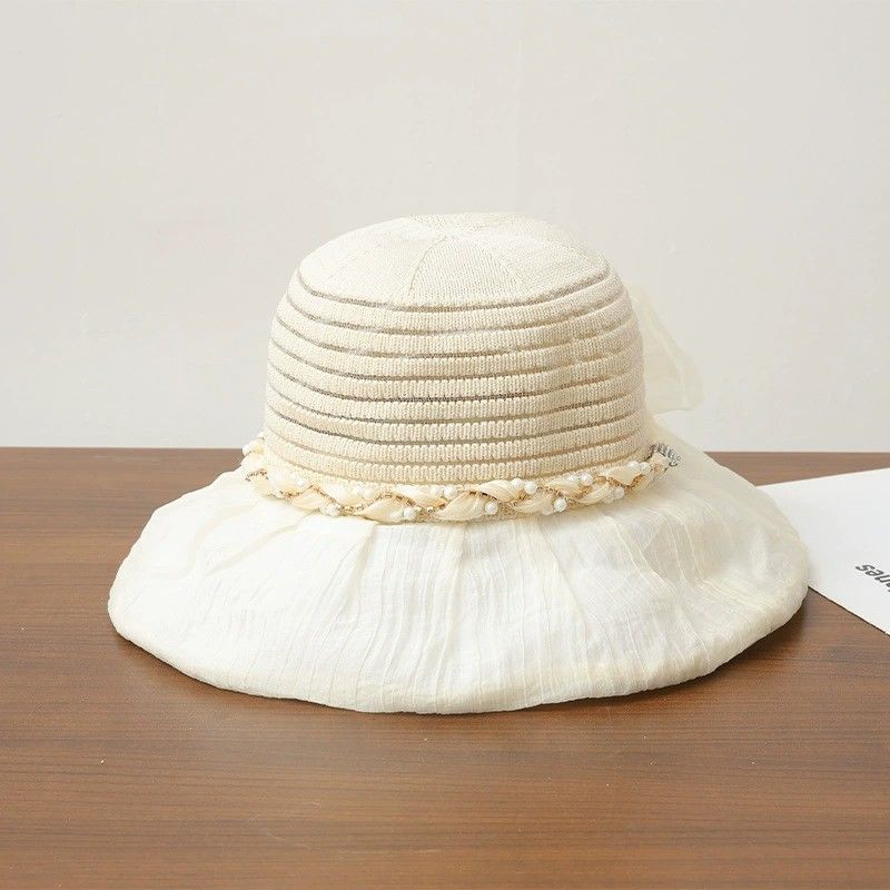 Wide Brim Straw Sun Hat Elegant Beach Vacation Hat Lightweight Breathable Summer Hat