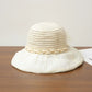 Wide Brim Straw Sun Hat Elegant Beach Vacation Hat Lightweight Breathable Summer Hat