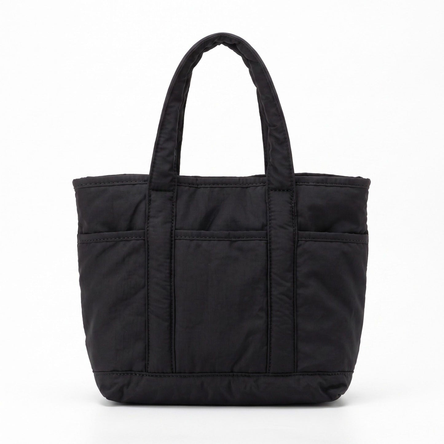 Lightweight Utility Tote Bag with Long Shoulder Straps and Exterior Pockets 9x7.5x4.5in