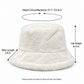 Faux Fur Bucket Hat Soft Plush Winter Casual Fashion Hat