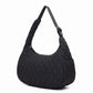 Quilted Hobo Shoulder Bag with Adjustable Strap and Side Pockets 13.5x5.5x9in