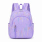 Quilted Backpack with Embroidered Pattern and Multiple Pockets