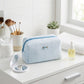 Knit Makeup Bag Large Capacity Cosmetic Pouch Travel Toiletry Organizer