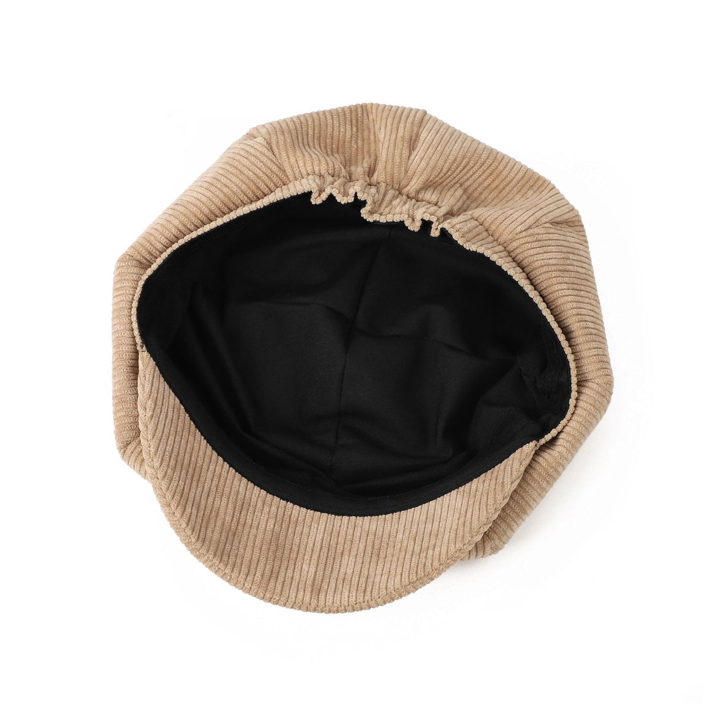 Corduroy Newsboy Cap Vintage Baker Boy Cabbie Hat with Short Brim