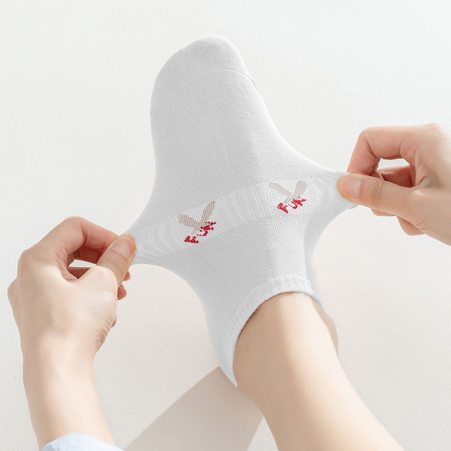 No-Show Socks with FUN Letters 6Pk