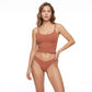 2 Pack Seamless Hipster and Thong Underwear Set