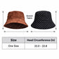 Faux Suede Bucket Hat with Polka Dot Lining
