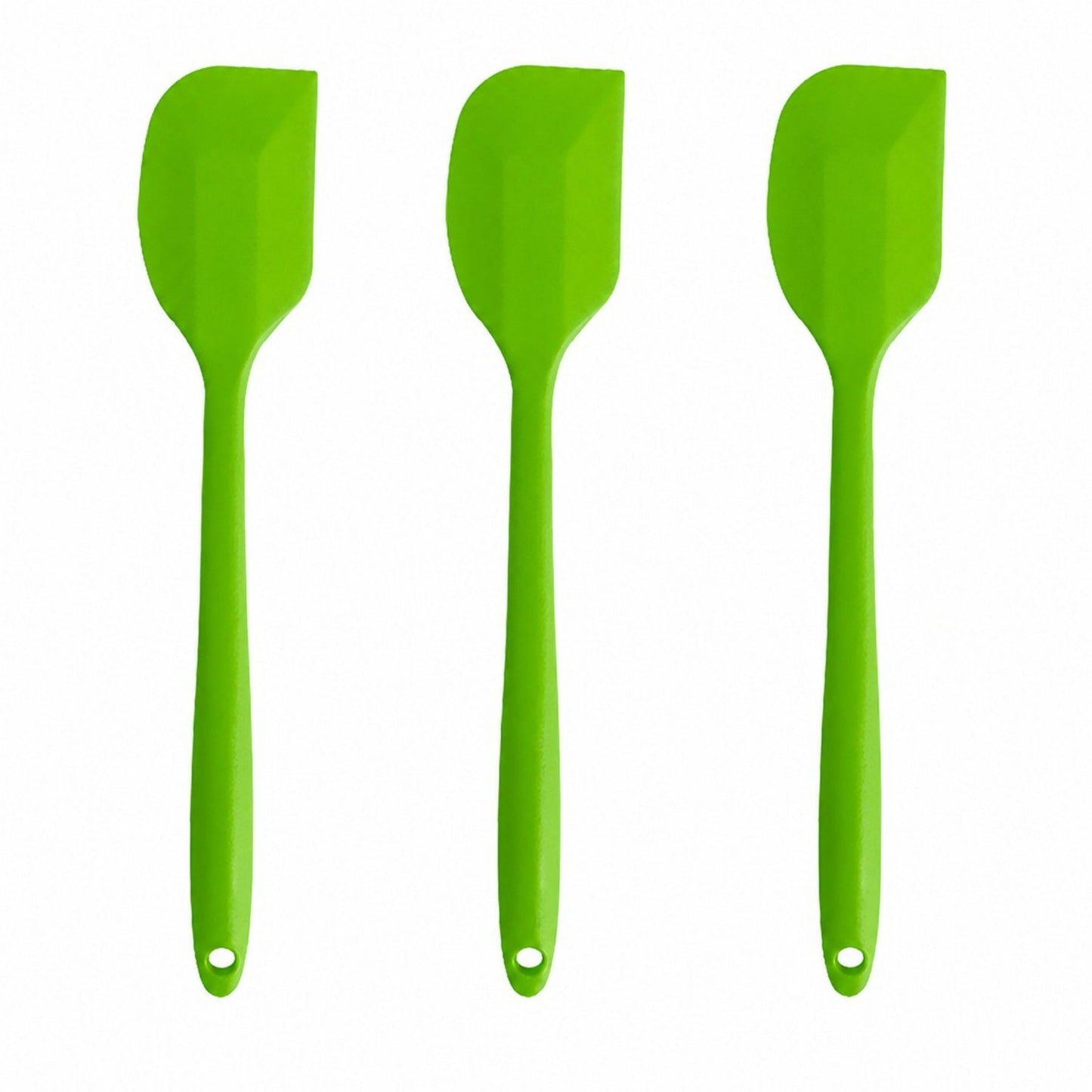 3-Piece Silicone Spatula Set with Handles, Flexible and Durable Kitchen Tools for Cooking and Baking