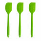 3-Piece Silicone Spatula Set with Handles, Flexible and Durable Kitchen Tools for Cooking and Baking