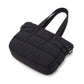 Oversized Puffer Tote Bag with Long Shoulder Straps and Side Buckle Details 13.5x14x4.5in
