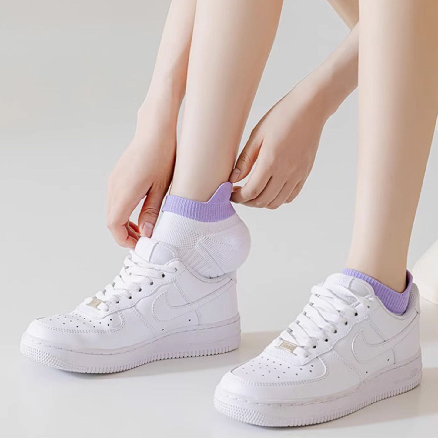 3 Pairs Cushioned Sport Ankle Socks with Arch Support Breathable Stretch Mesh Knit Athletic Low-Cut Design