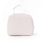Striped Insulated Lunch Tote Bag with Front Pocket and Zip Closure