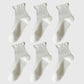 Adorable Ruffle - Cuff Ankle Socks 6Pk