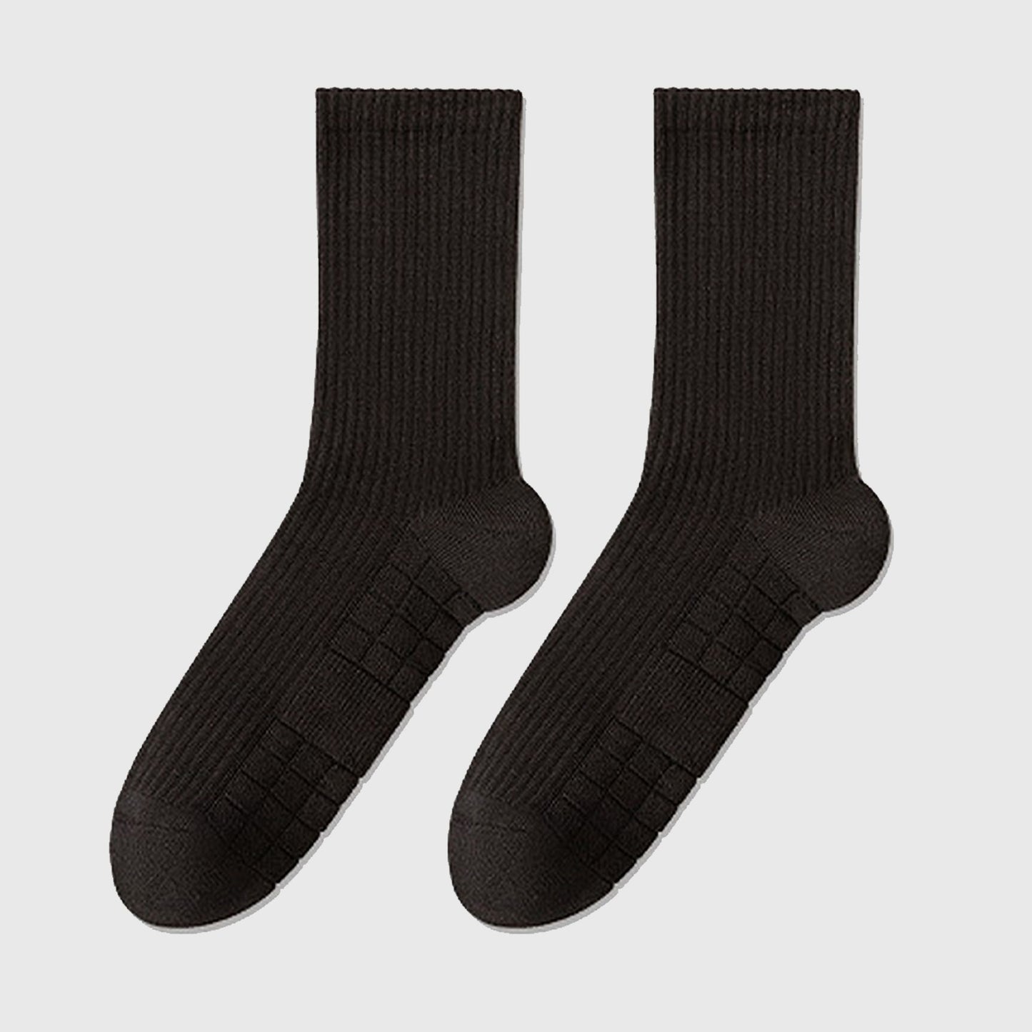 6pk Men's Crew Socks with Non - Slip Sole