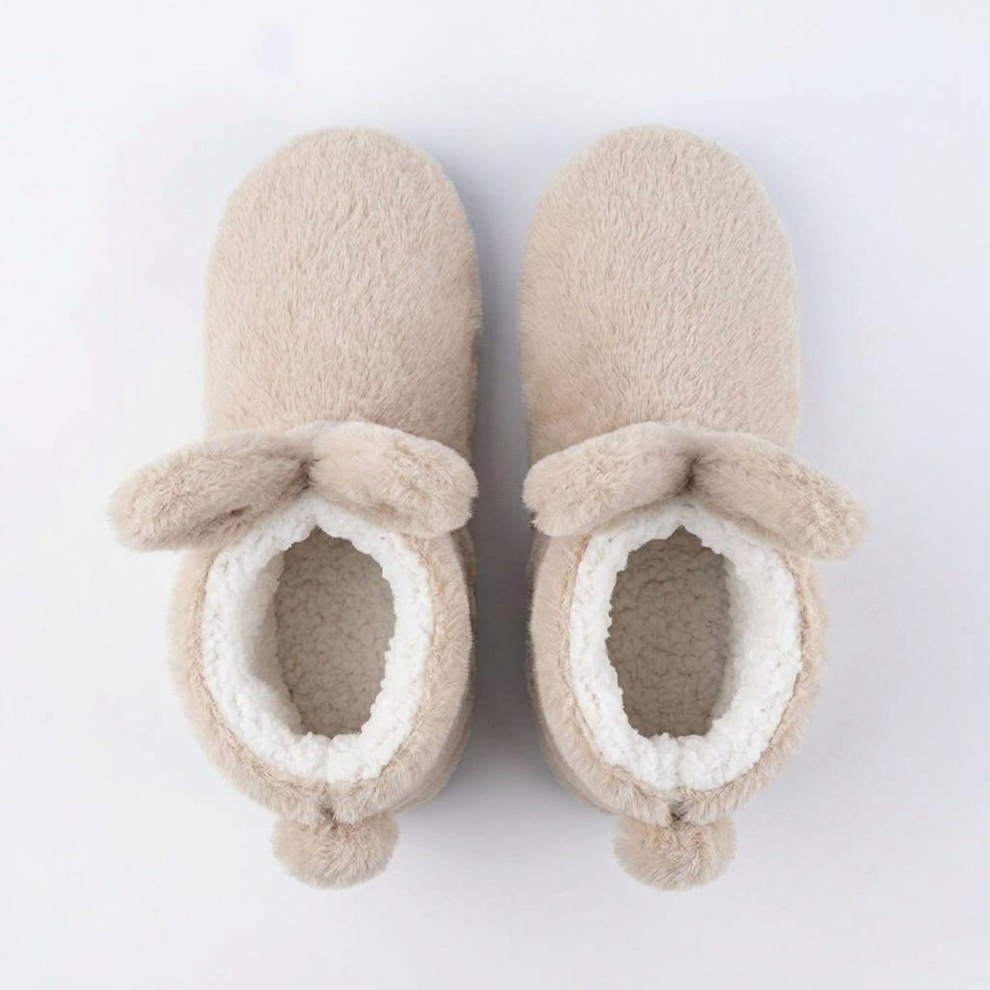 Fuzzy Bunny Slipper Boots