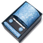 Men's Paisley Floral Tie Gift Set with Matching Pocket Square Cufflinks and Silver Tie Clip