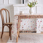 Sheer Floral Embroidered Rectangular Tablecloth 59.1x39.4in