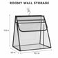 Clear Hanging Wall Storage Bag with Snap Flap Hook Bathroom Organizer