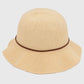 Foldable Crocheted Bucket Hat with Bow Accent