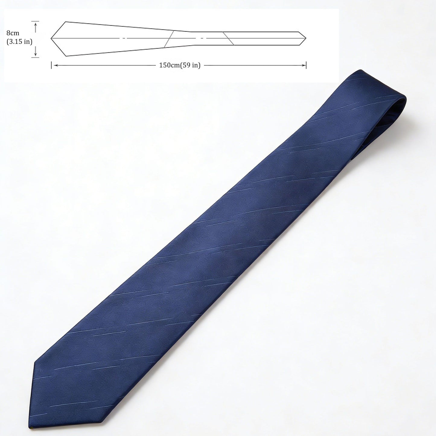 Men's Polyester Tie - Formal Necktie for Business, Weddings & Daily Professional Wear