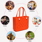 Large EVA Beach Tote Bag Water Resistant Pool Tote with Handles