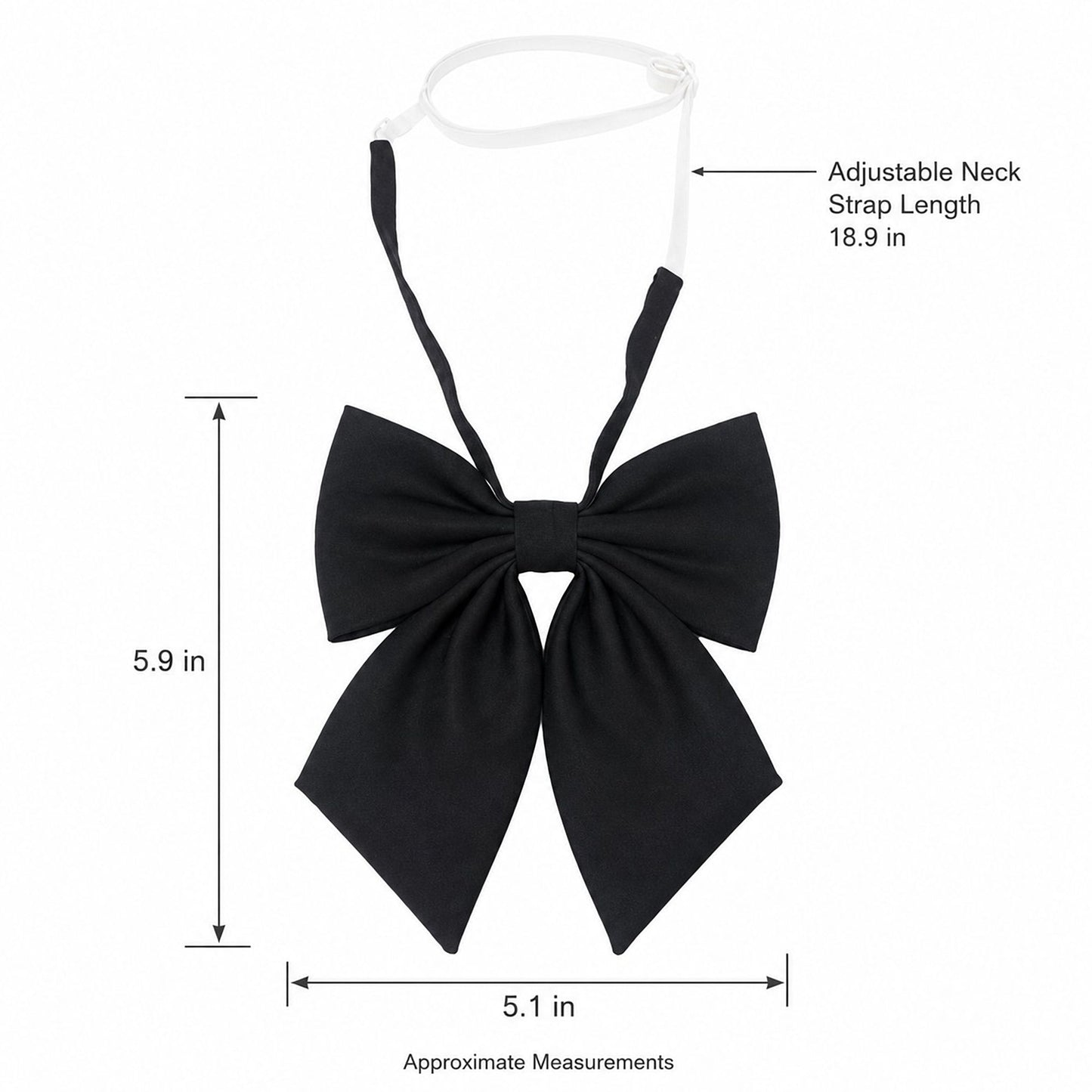 3 Pack Adjustable Pre Tied Bow Ties for School Uniform Shirts