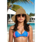 Crochet Raffia Sun Hat with Wide Brim and Bow Detail Foldable Summer Beach Hat for Stylish Sun Protection