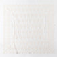 Off White Floral Lace Square Tablecloth with Scalloped Edges 55.1x55.1in