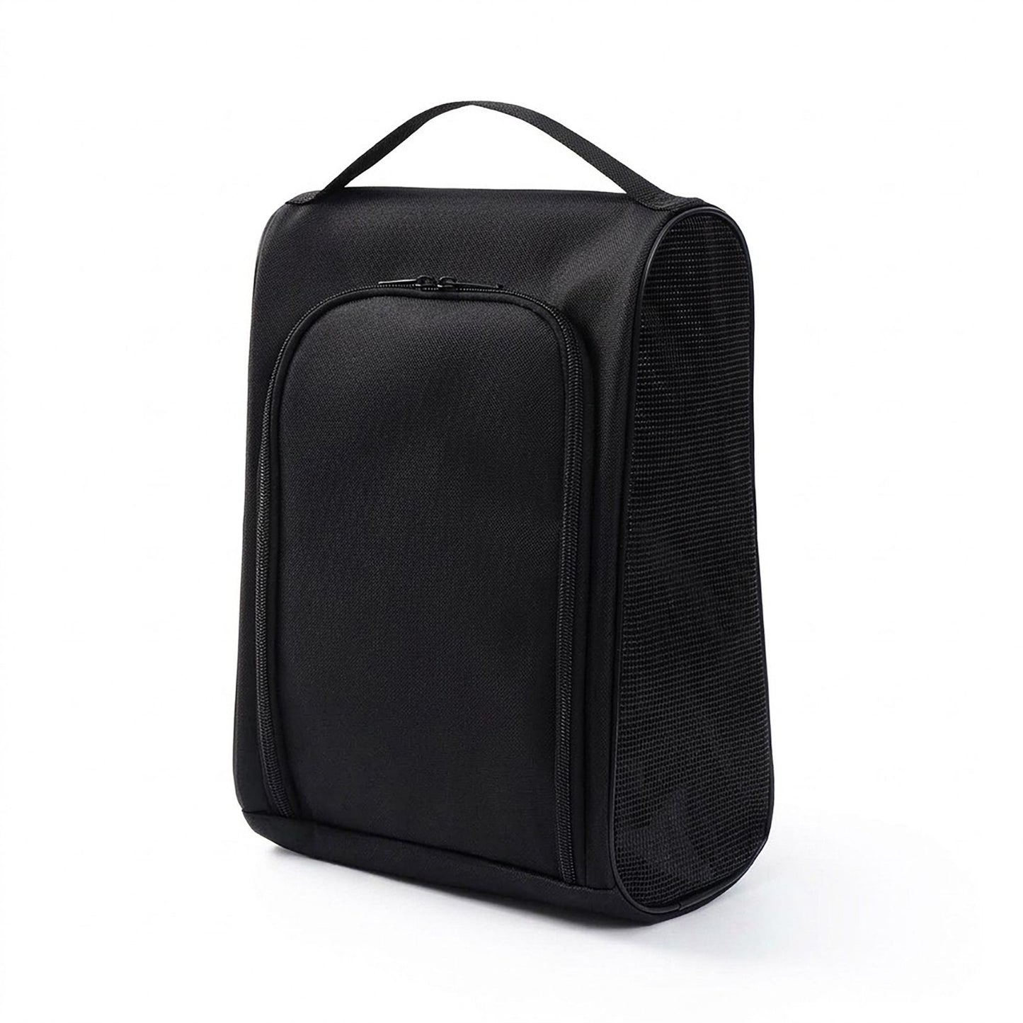 Travel Shoe Organizer Bag with Mesh Sides and Carry Handle