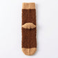 Fuzzy Pumpkin Crew Socks 2 Pair US 5-10.5