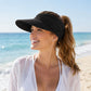 Pleated Visor - Lightweight Sport Sun Hat for Beach and Tennis