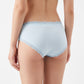 2 Pack Ribbed Lace Trim Bikini Underwear