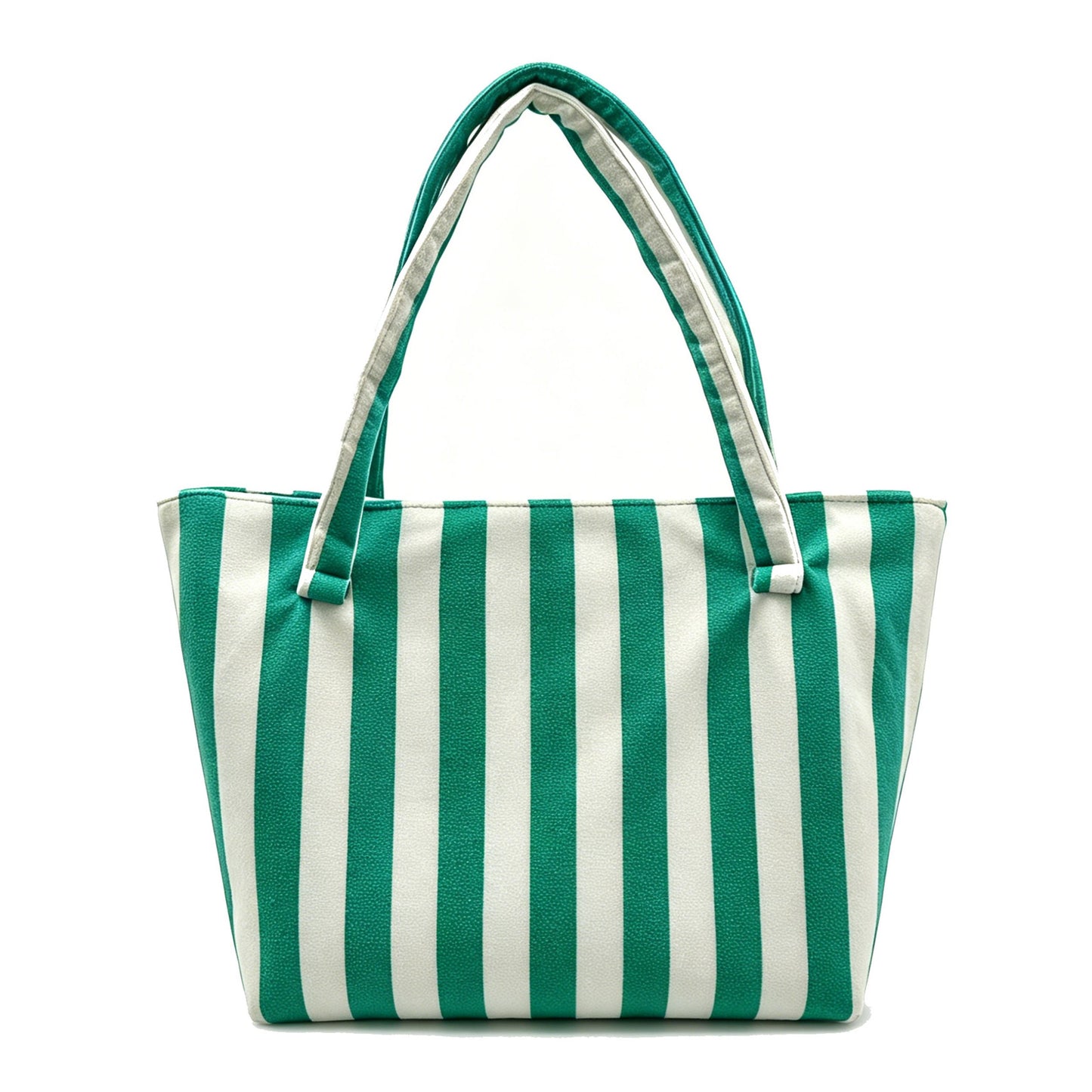 Striped Terry Cloth Tote Bag Roomy Beach and Travel Shoulder Carryall