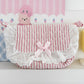 Cotton Crossbody Bag with Zipper Closure and Interior Pocket