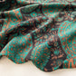 Paisley Print Square Scarf with Soft Lightweight Drape, Decorative Border Detailing, and Elegant Flowing Fabric 51x51in