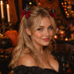 8pc Halloween Bat Wing Hair Clip Set with Satin Bows