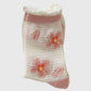Sheer Floral Embroidered Ankle Socks with Ruffle Cuff 6Pk